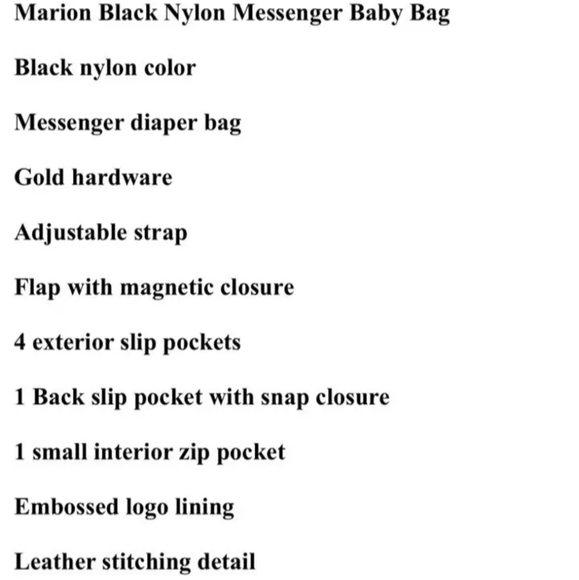 Tory Burch Marion Nylon & Leather Messenger/Baby Handbag - Picture 9 of 9